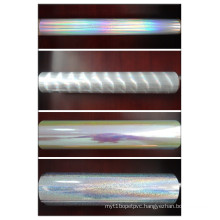 Vacuum Metallized PET Film Holographic Film/Holographic Film/laser print pvc film